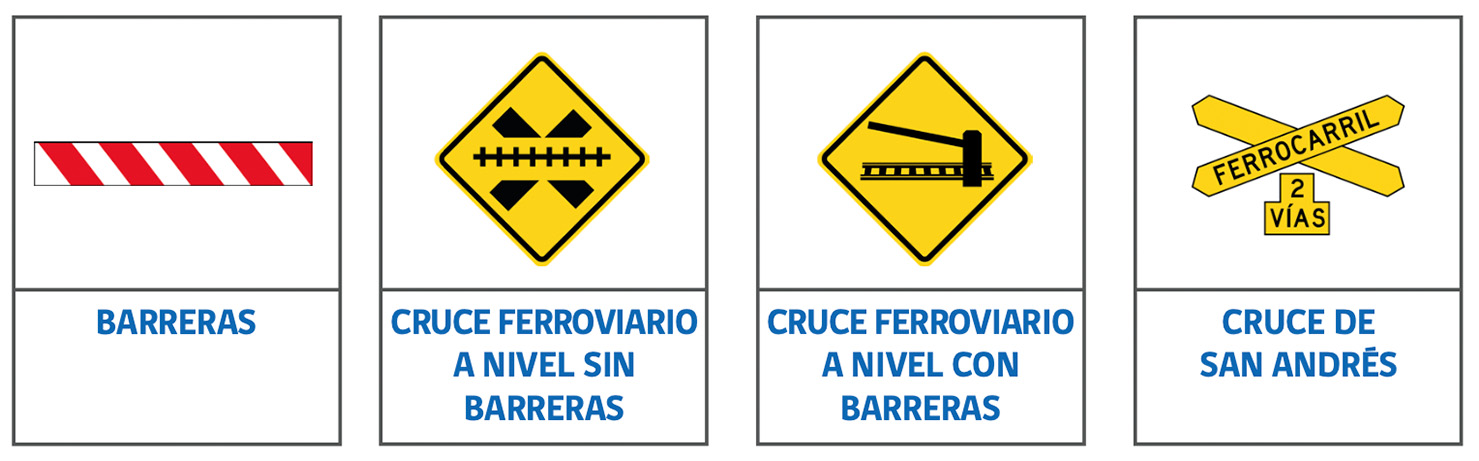 señales verticales de transito de advertencia de peligro