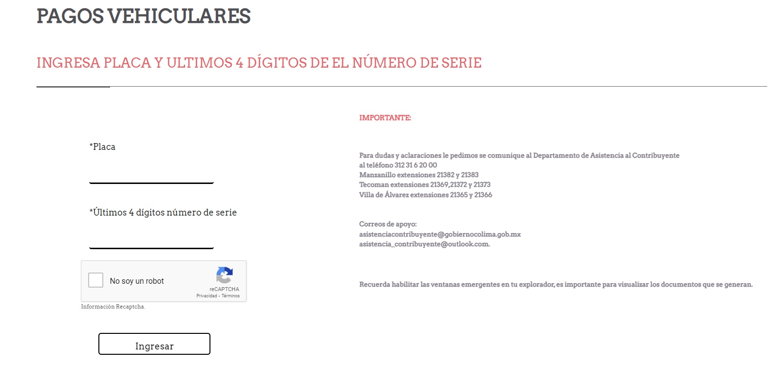 tenencia colima portal de pago