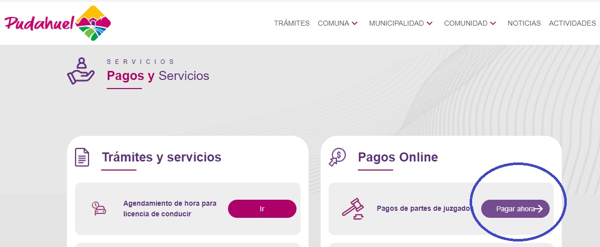 Pago multas JPL Pudahuel