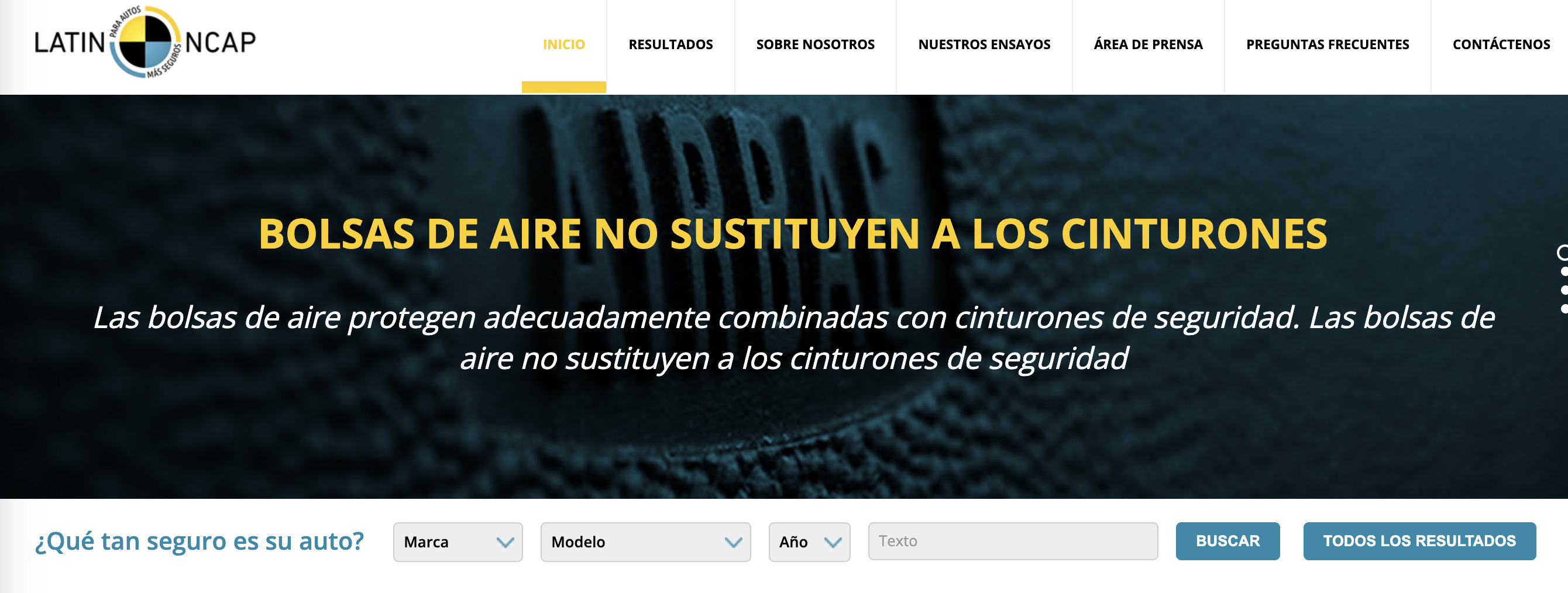 los autos menos seguros que se comercializan en chile: buscar en latin ncap