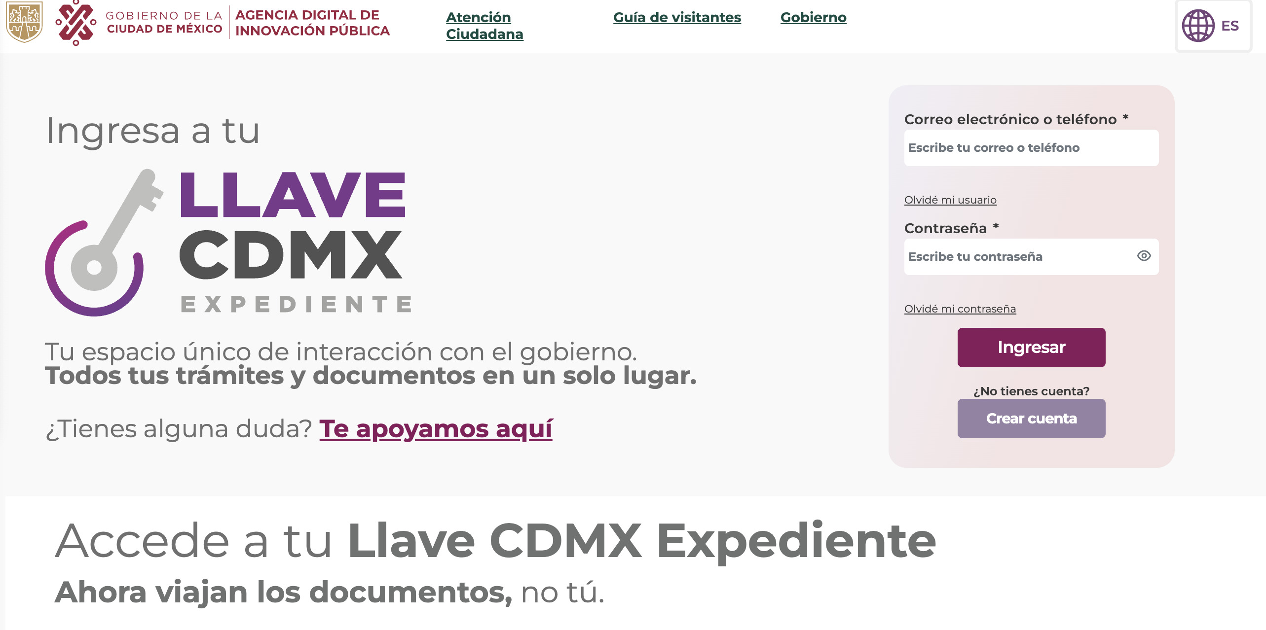 cuenta llave cdmx