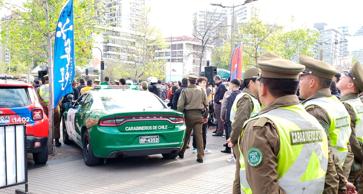 Placa patente de un vehículo en Chile