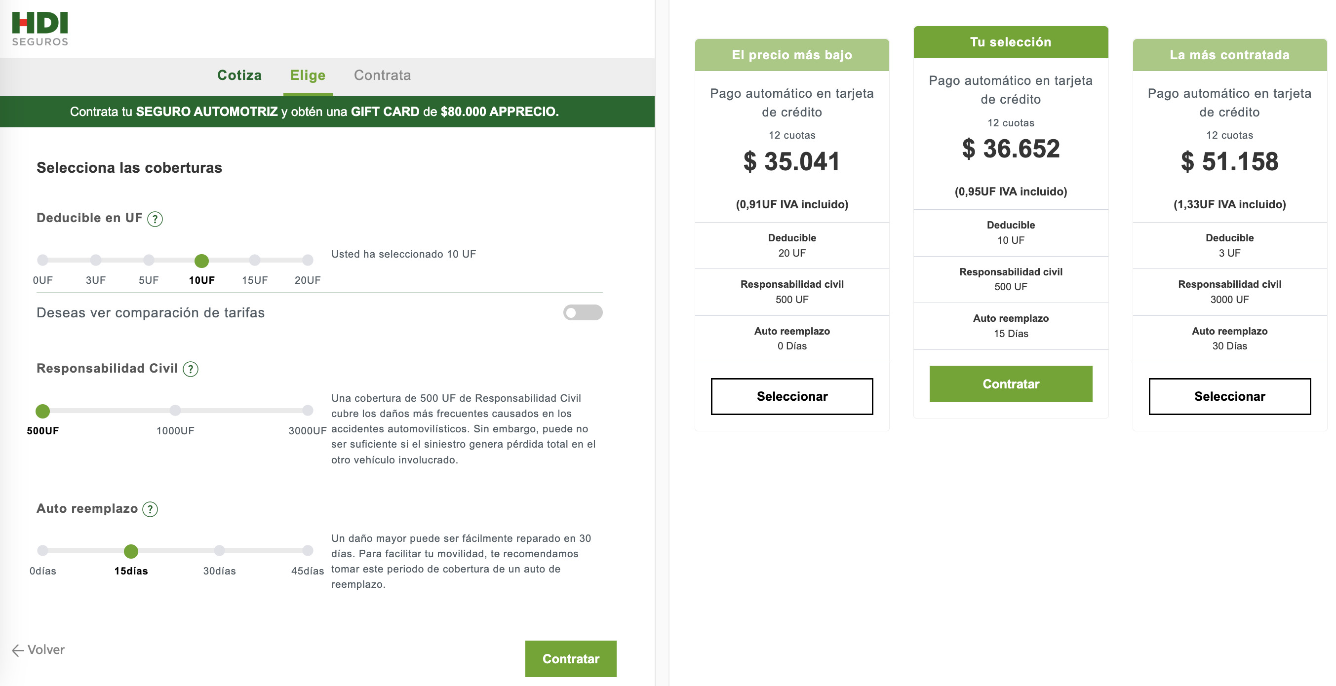 Simulador de seguro automotriz: Cotiza en línea hdi