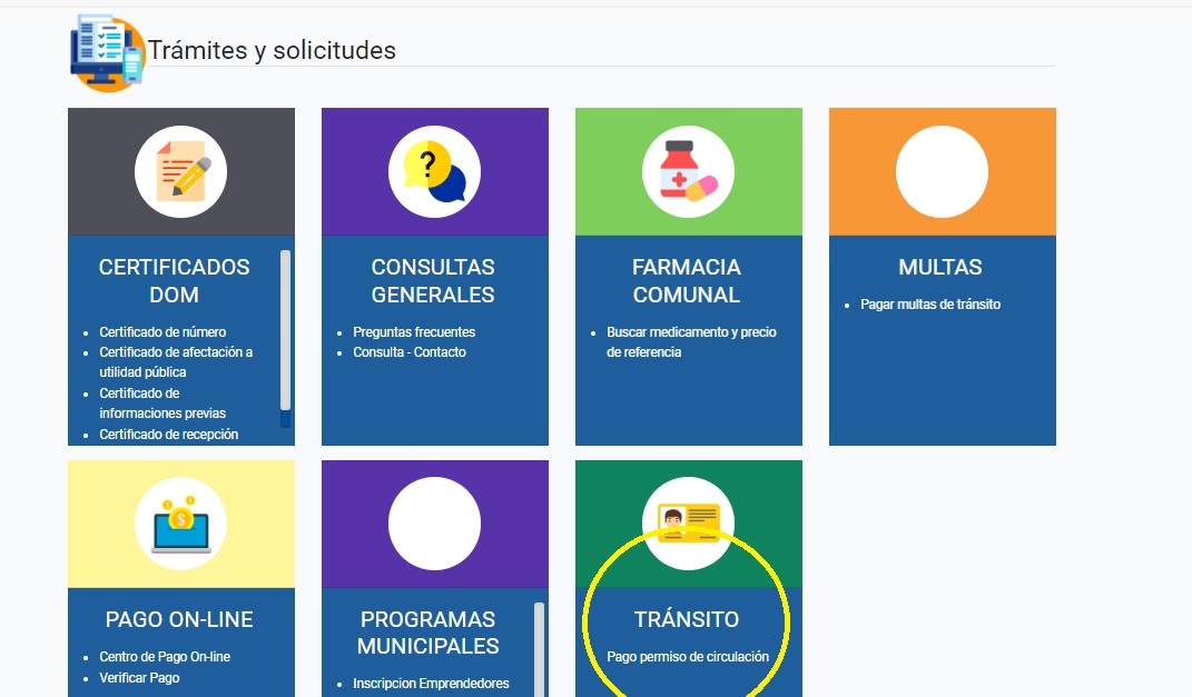 Permiso circulación Padre Hurtado 2024