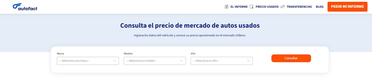 Saber el valor comercial de un auto usado