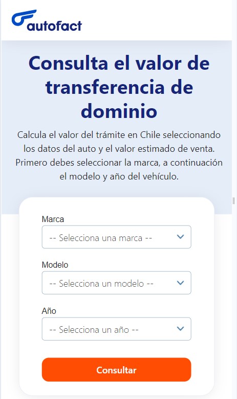 Calculadora de transferencia vehicular 