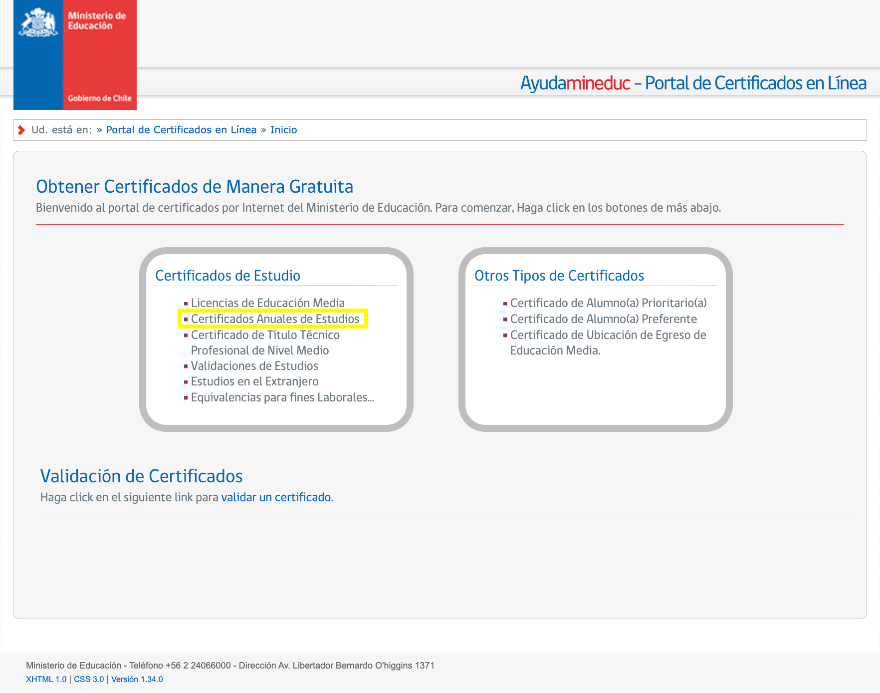 Certificado de estudios y licencia de conducir mineduc