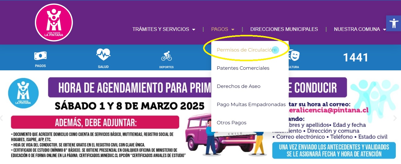 Pago permiso de circulación La Pintana