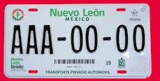 canje de placas Nuevo León