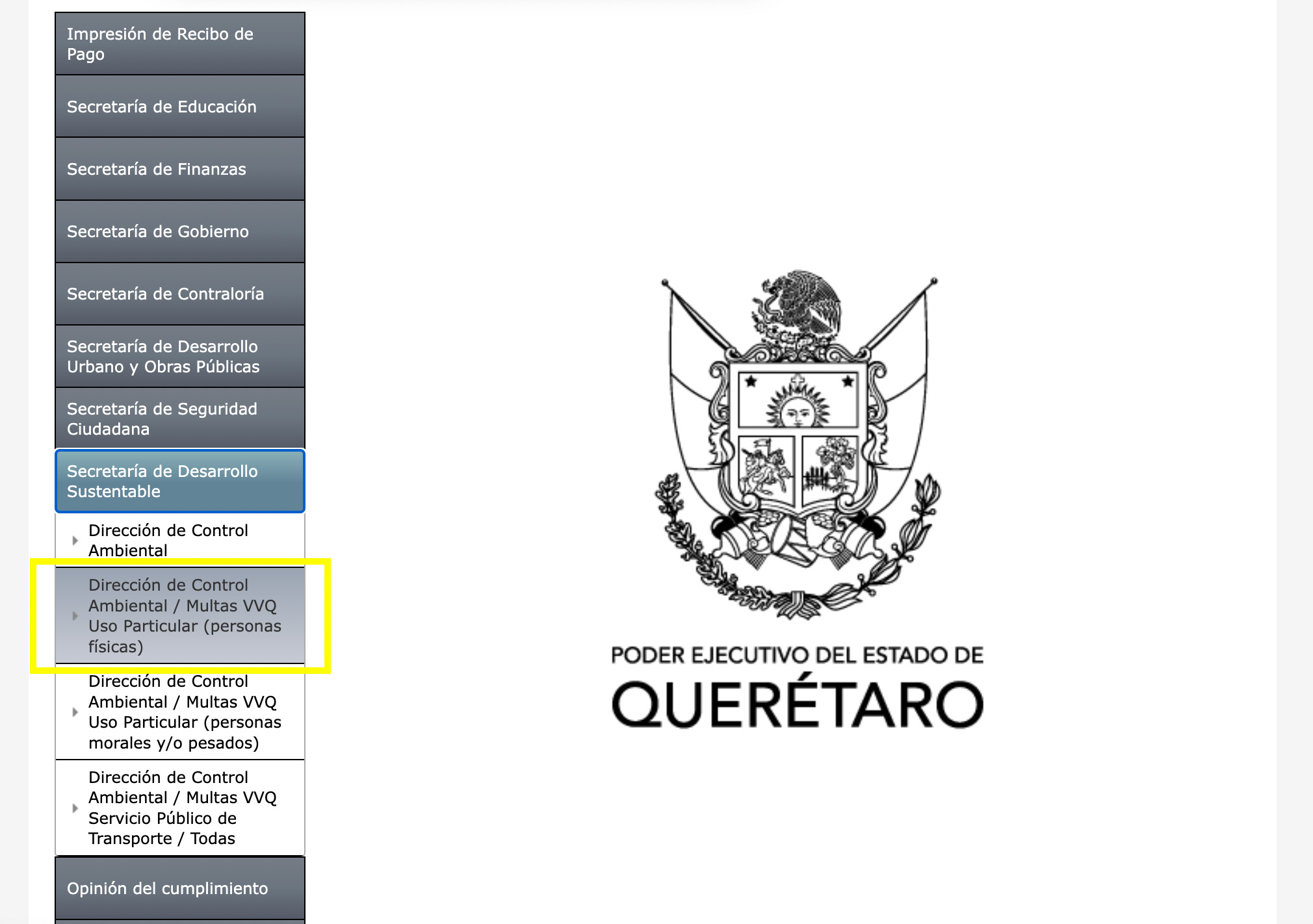 Multas de tránsito en Querétaro