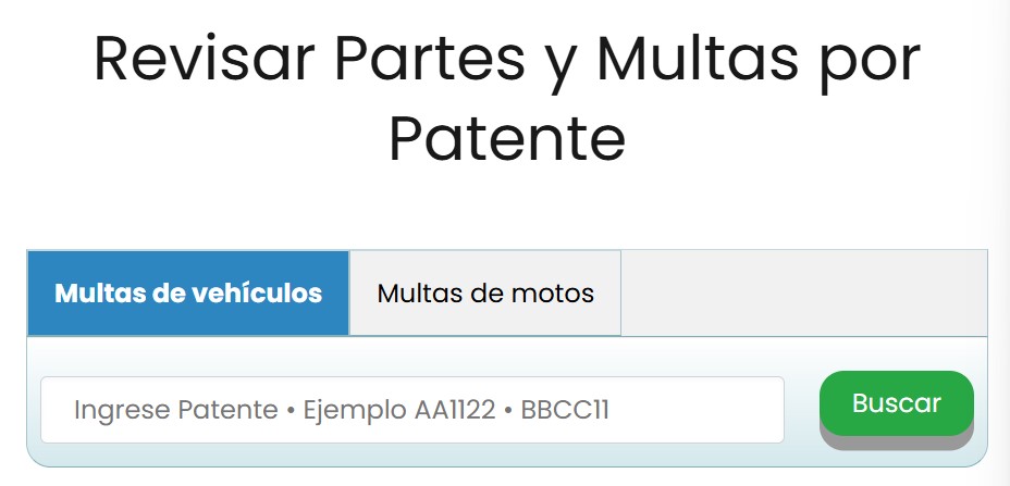 patentes Chile multas