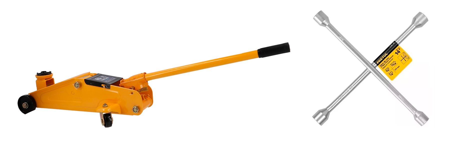 Kit de seguridad obligatorio en un auto: gato y llave de cruz