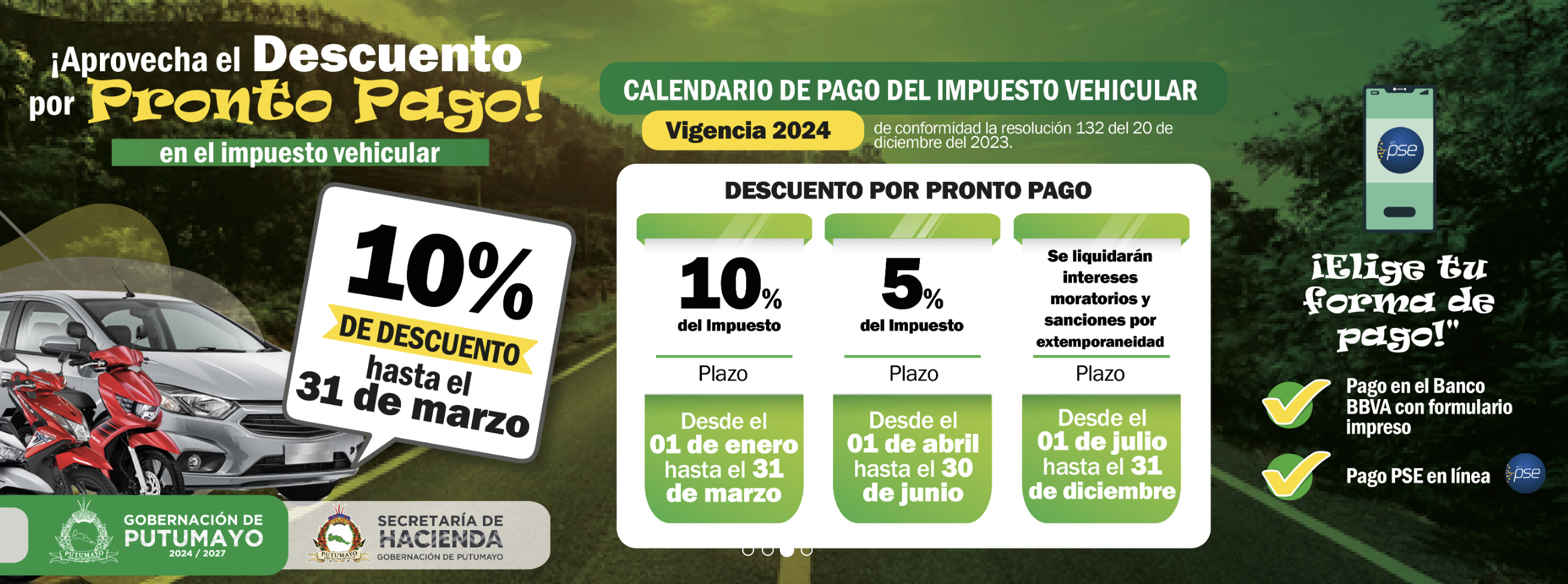 impuesto vehicular en putumayo 2024