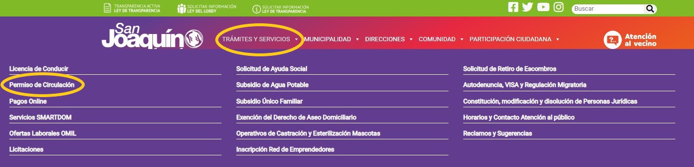 San Joaquín permiso de circulación