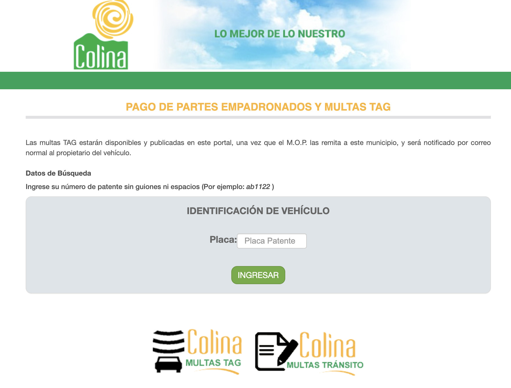 Juzgado de Policía Local en Colina: Cómo pagar multas de tránsito online