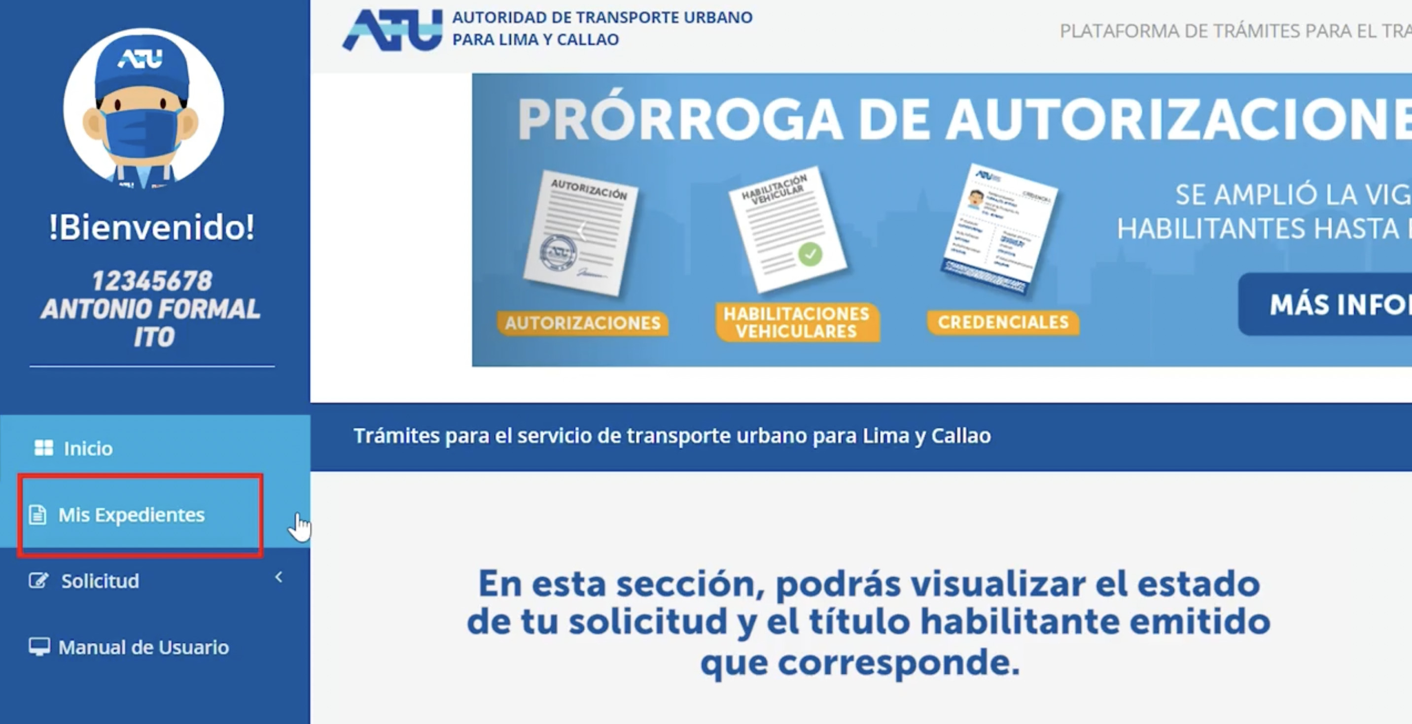 Credencial de Conductor ATU