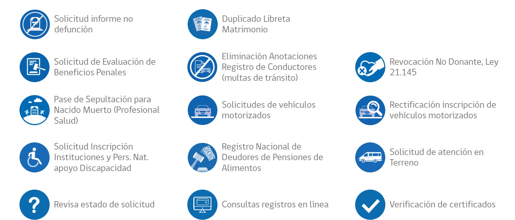 trámites en línea registro civil