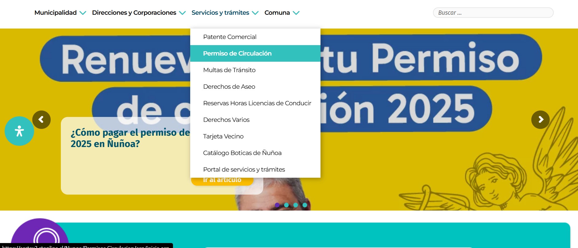 permiso de circulación ñuñoa 2025 portal