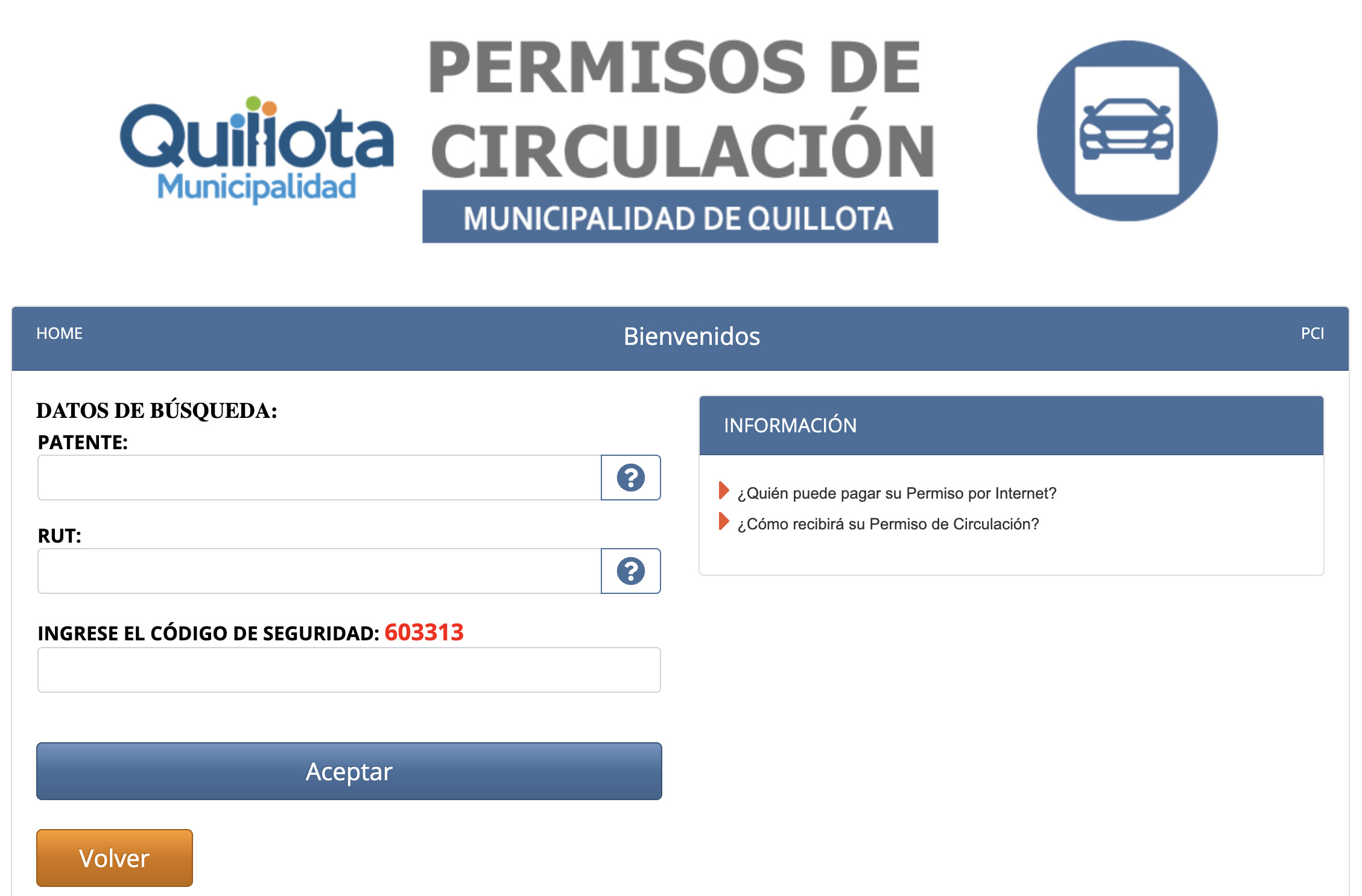 pagar Permiso de circulación en Quillota