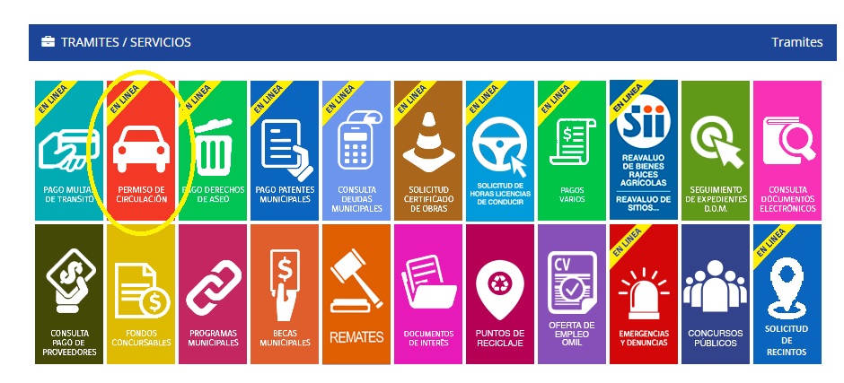 pago de permiso de circulación online Osorno