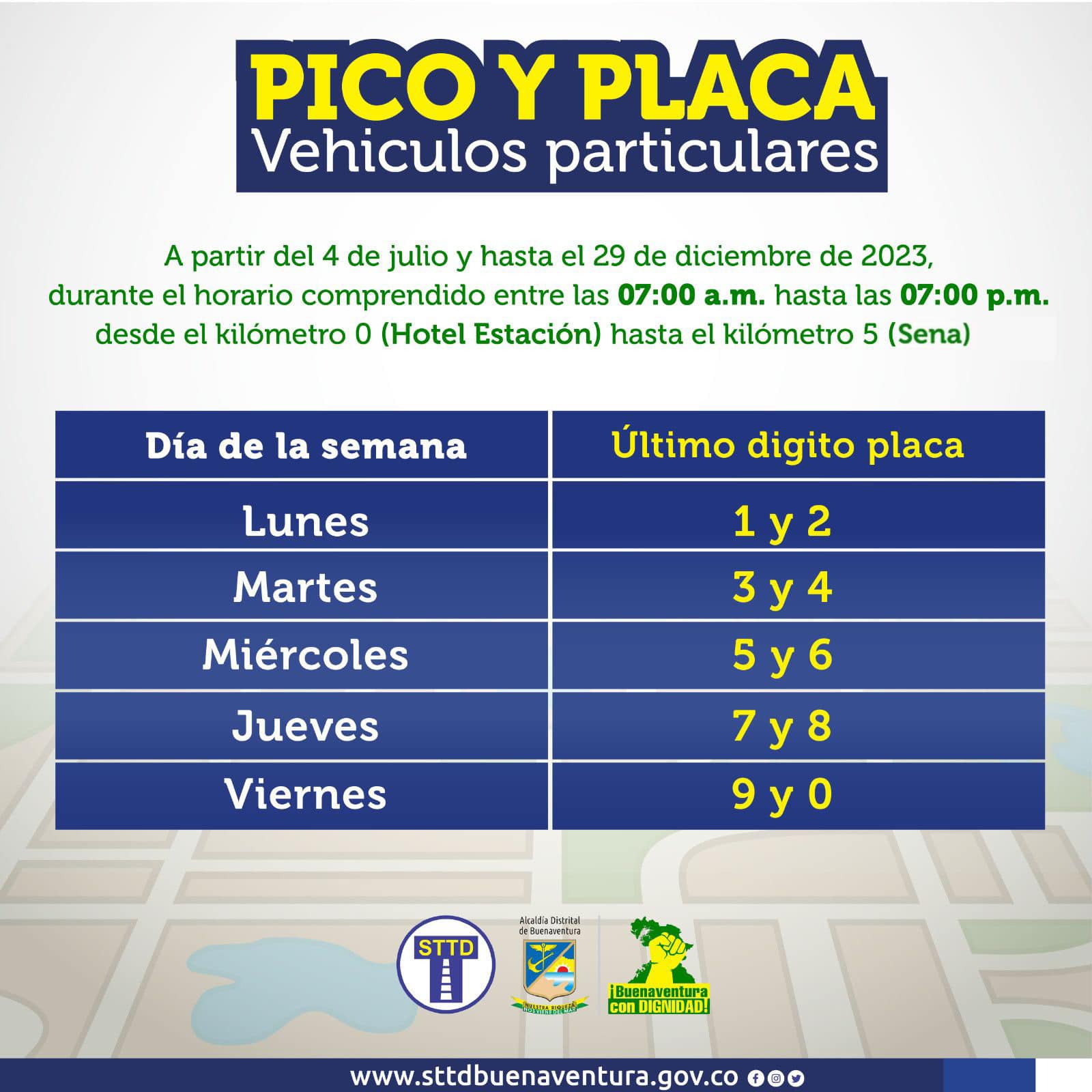 pico y placa buenaventura