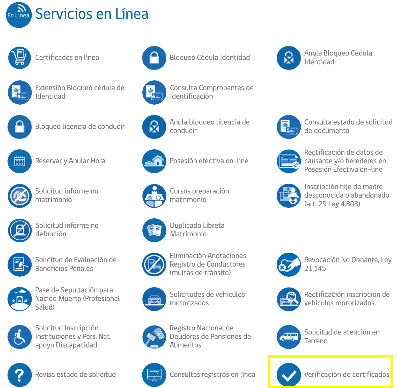Verificación de certificados y documentos vehiculares: registro civil