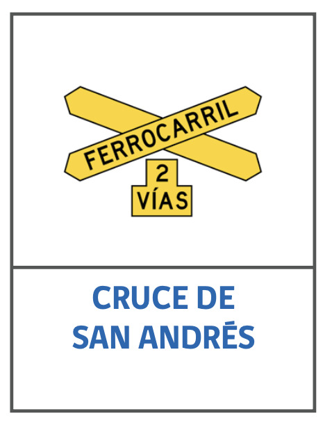 cruce ferroviario: cruce de san andres