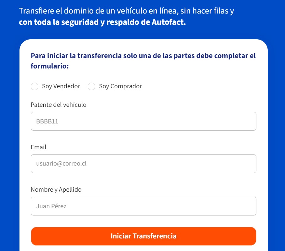 transferencia online autofact