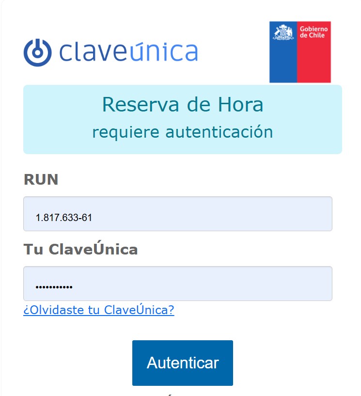 reserva de hora registro civil