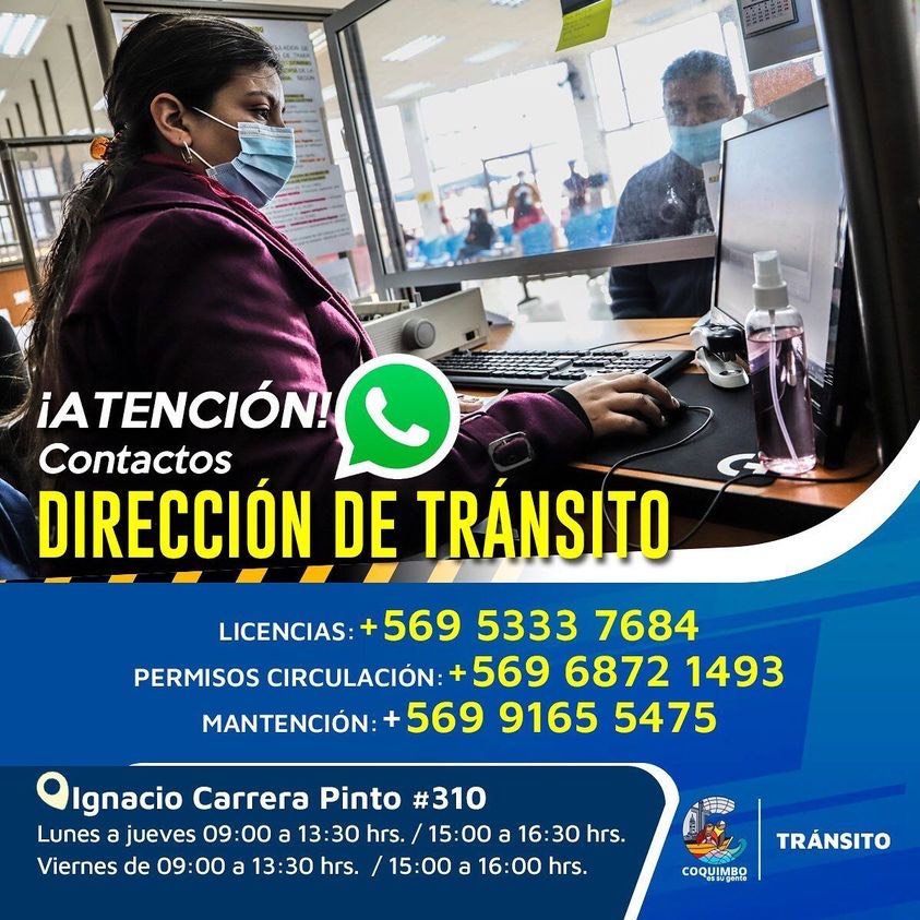 Contacto Dirección Tránsito Coquimbo