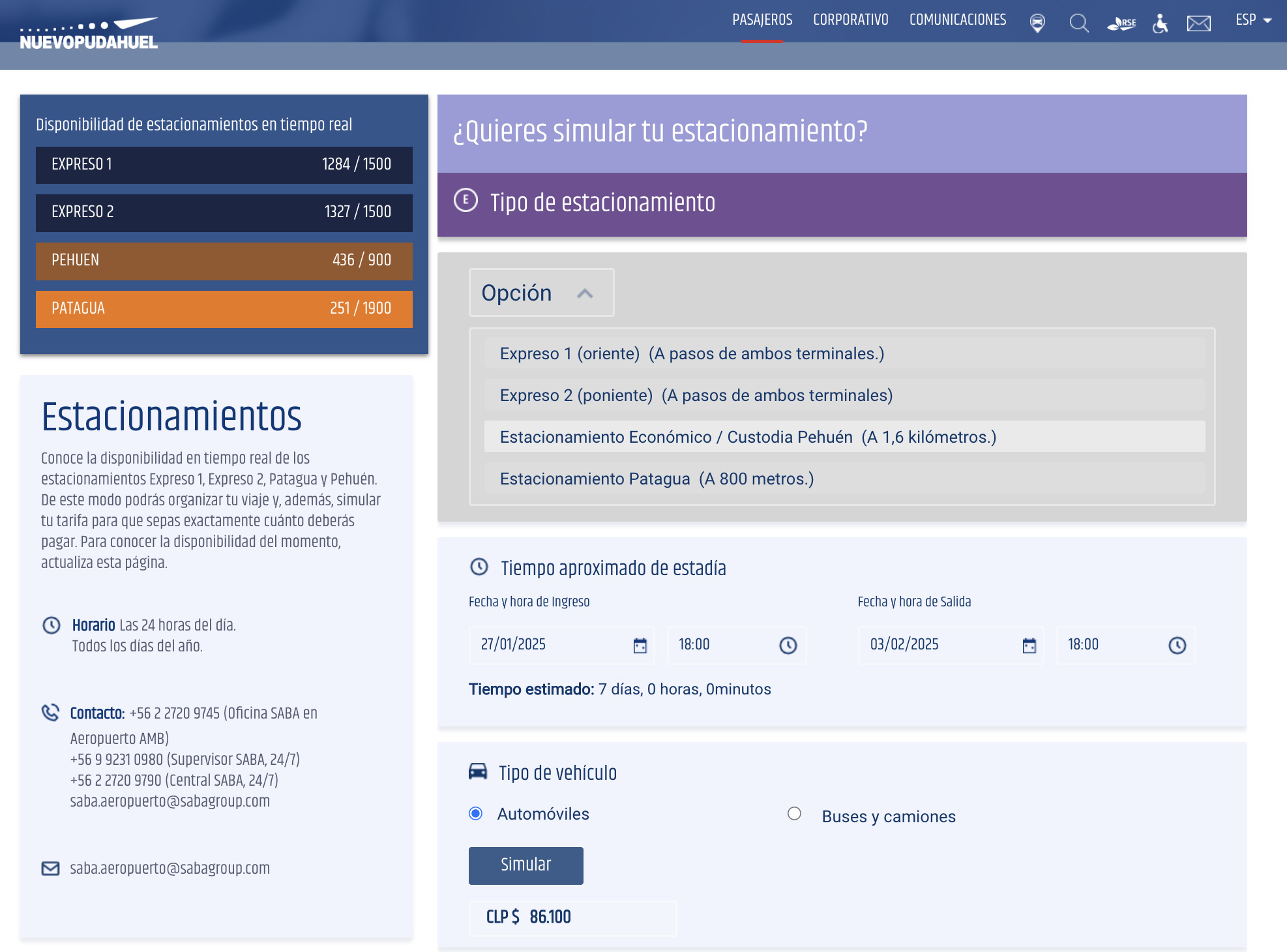 Estacionamientos en aeropuertos de Chile: ¿Cuáles son sus tarifas? nuevo pudahuel