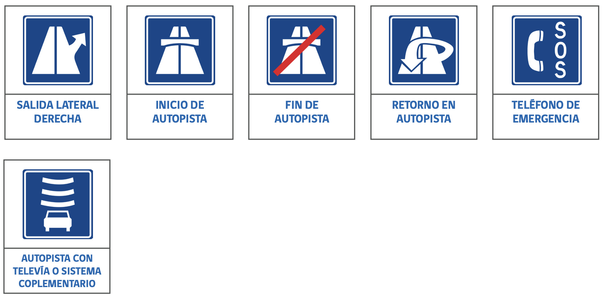 señales verticales de transito informativas