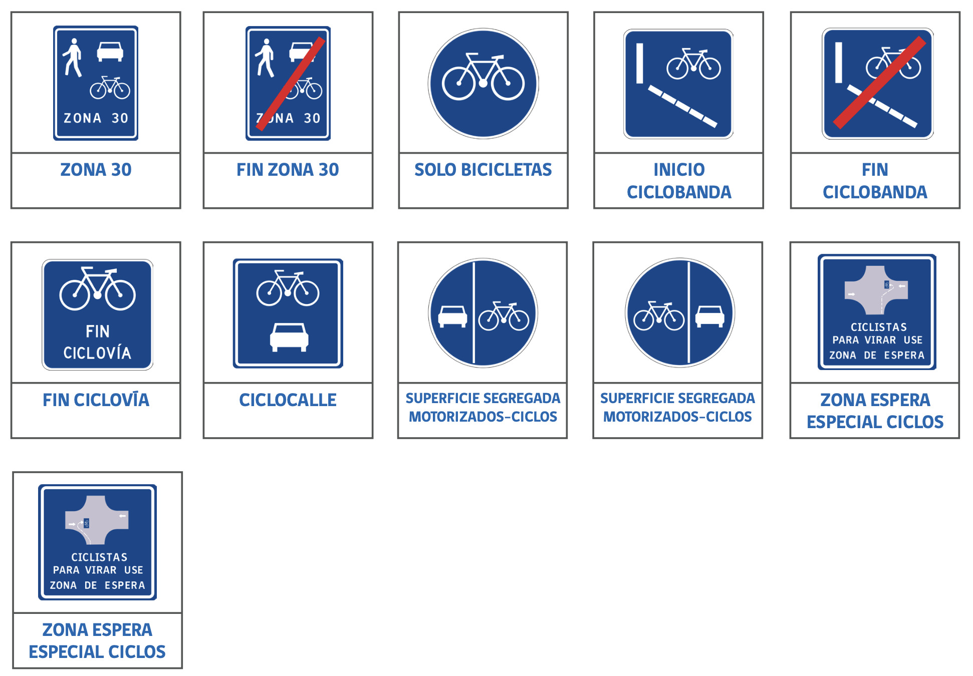 señales verticales de transito informativas