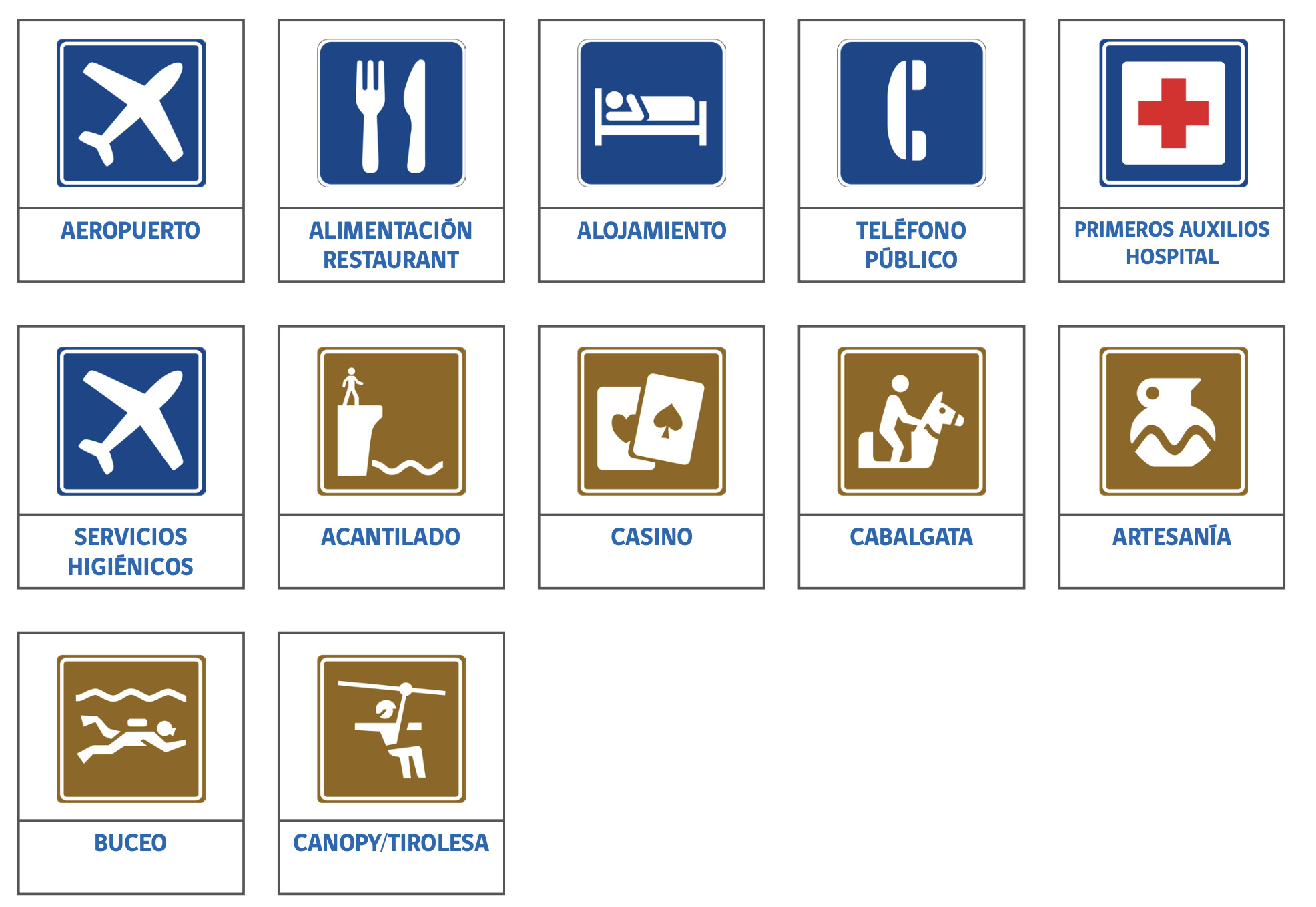 señales verticales de transito informativas