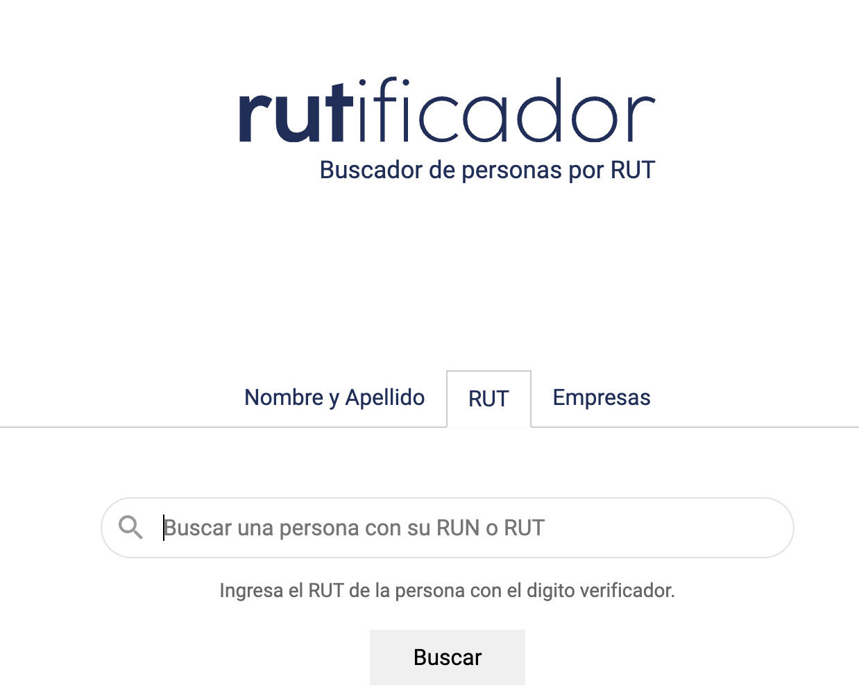 Buscar dirección por patente: Rutificador