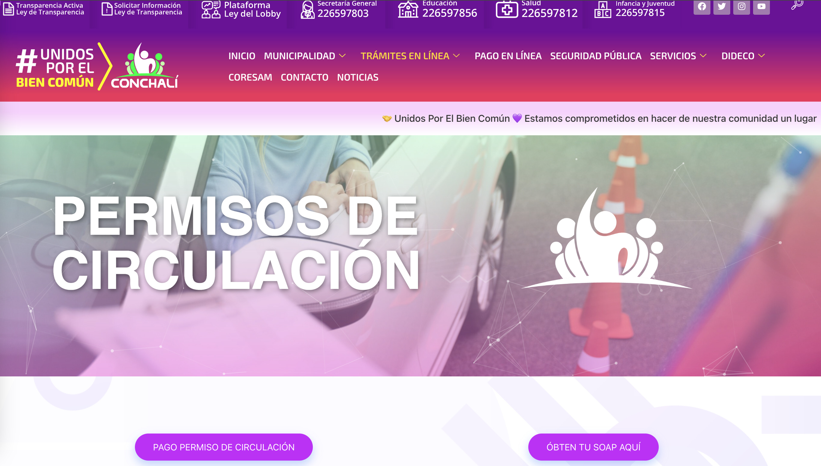 permiso de circulacion en conchali