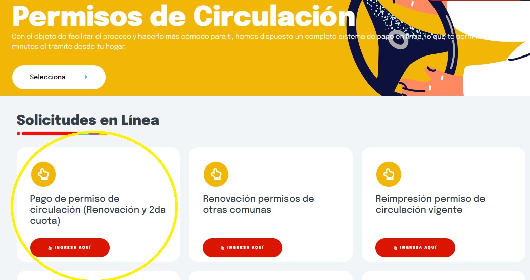 Pago permiso de circulación en Las Condes