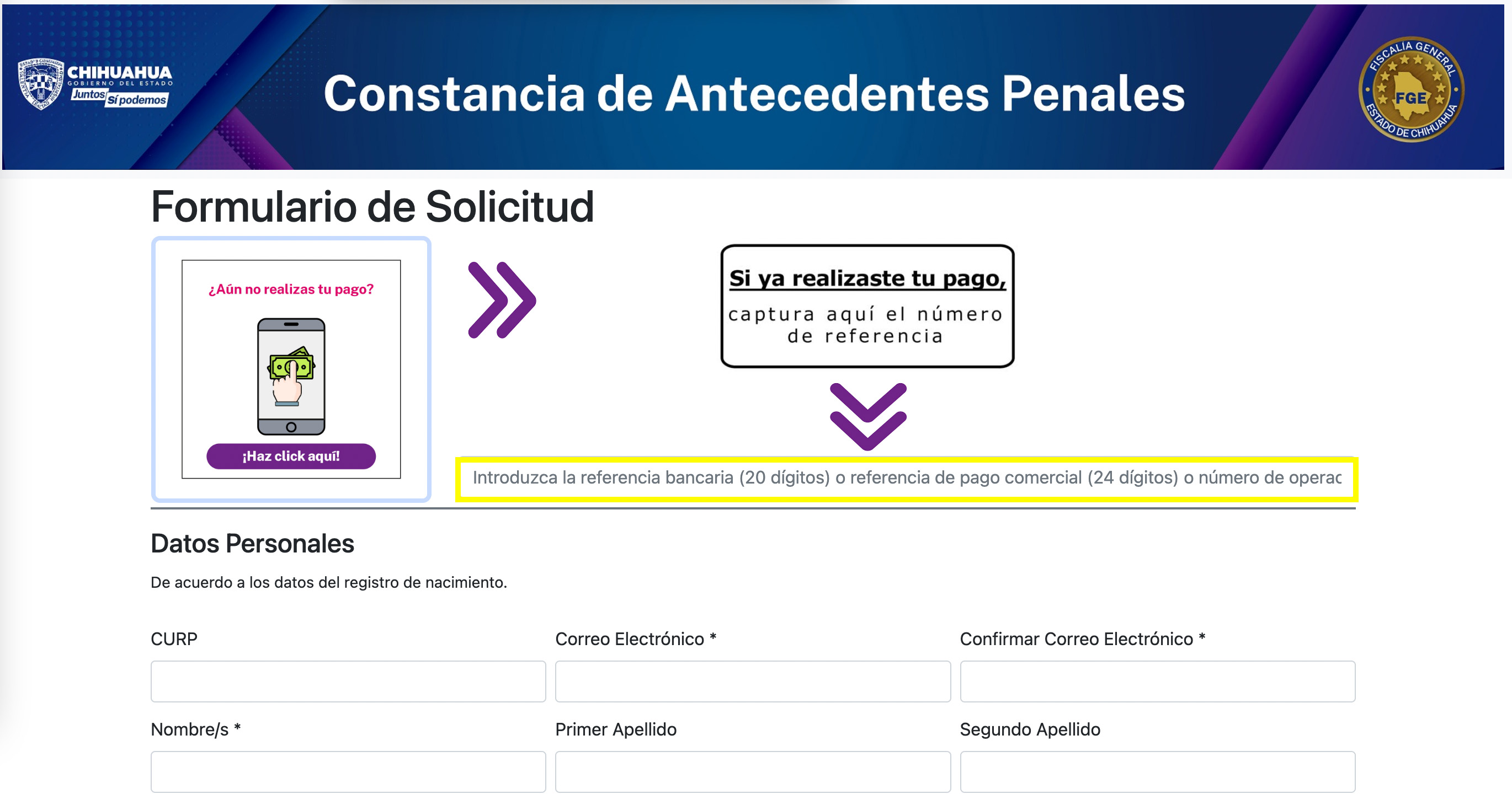 Carta de no antecedentes penales en Chihuahua