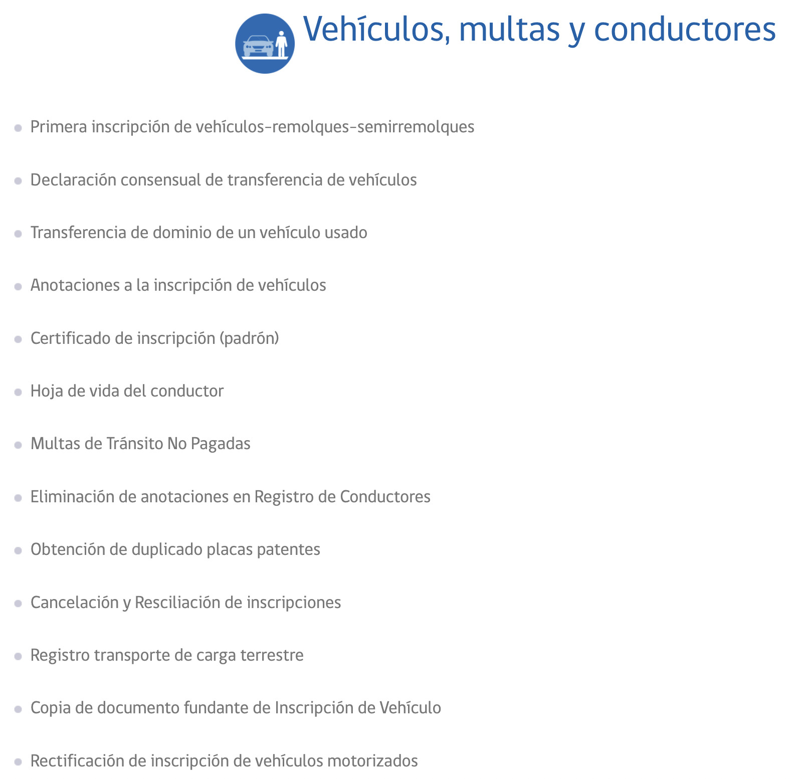 tramites registro civil