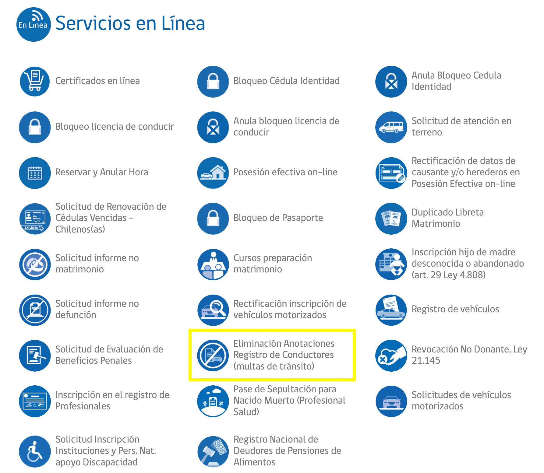 certificados en linea registro civil