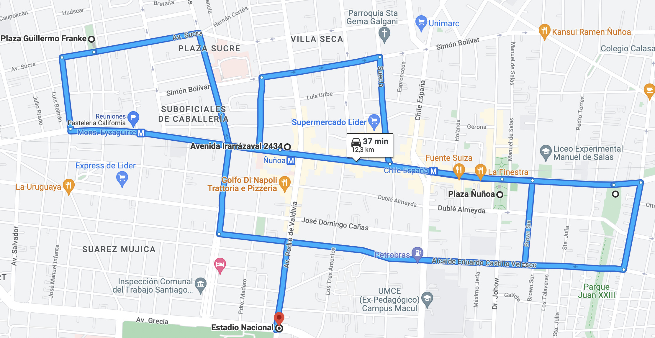 Licencia de conducir en Ñuñoa