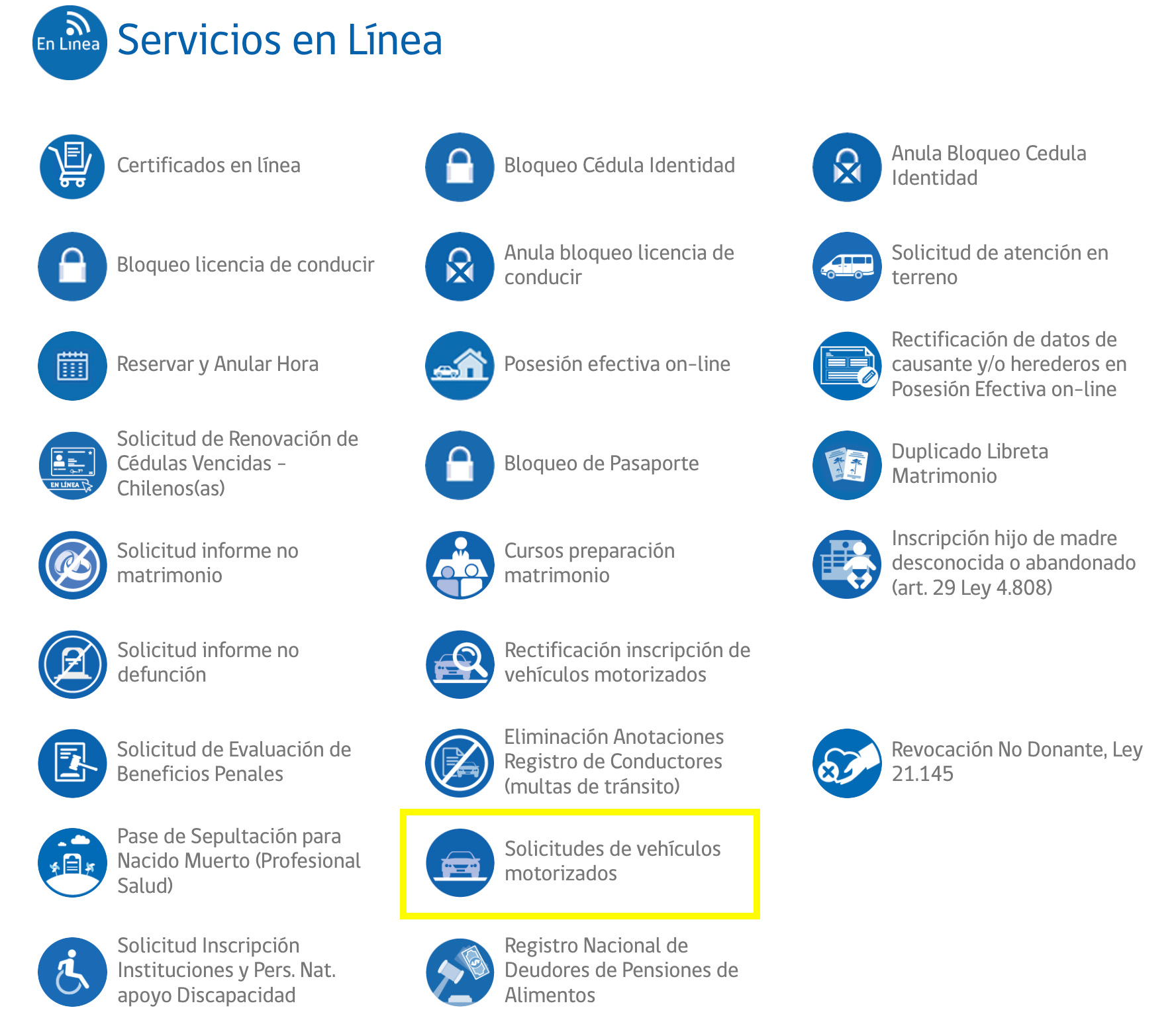tramites vehiculares en el registro civil