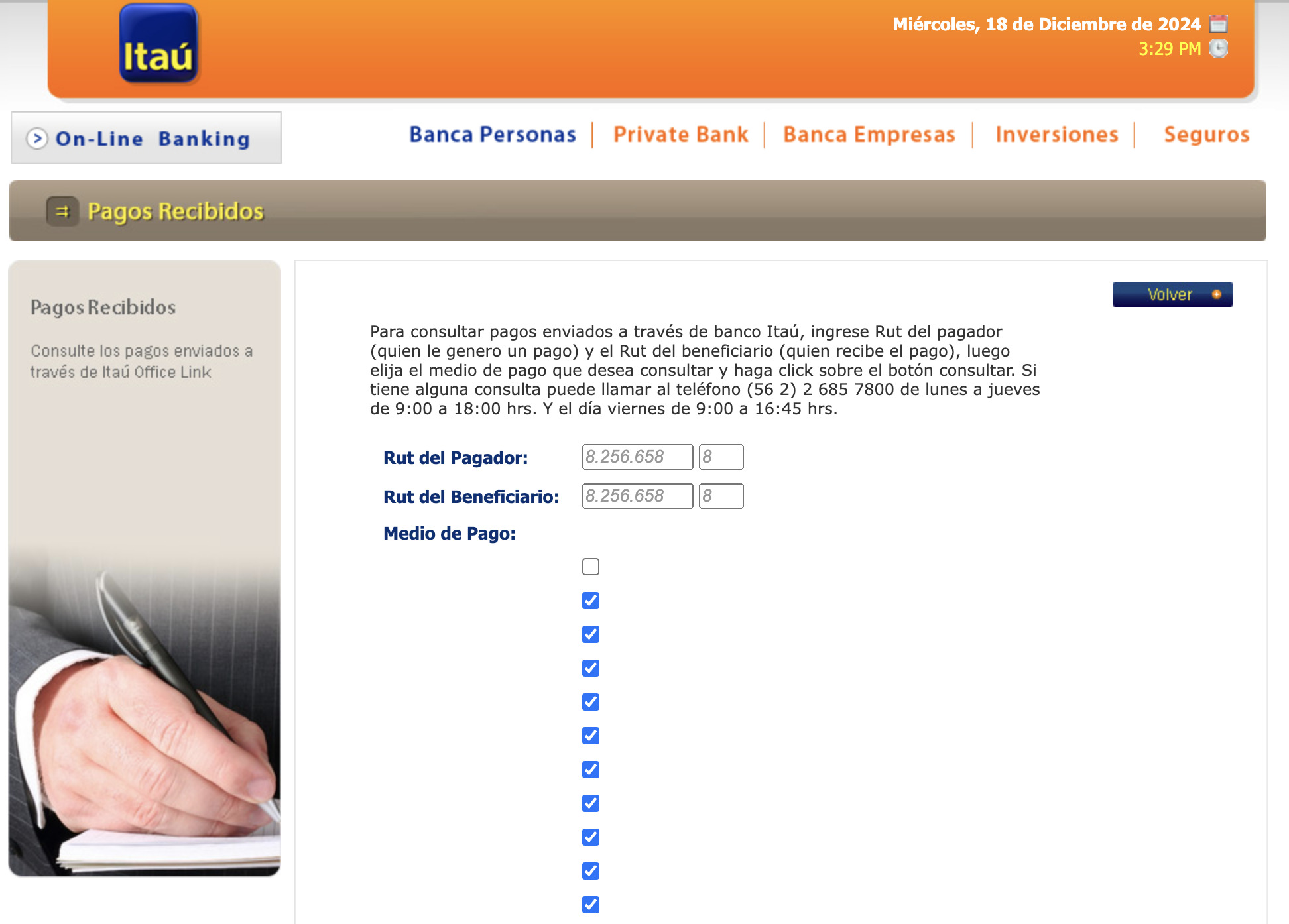 ¿Cómo consultar un vale vista en Chile? banco itau