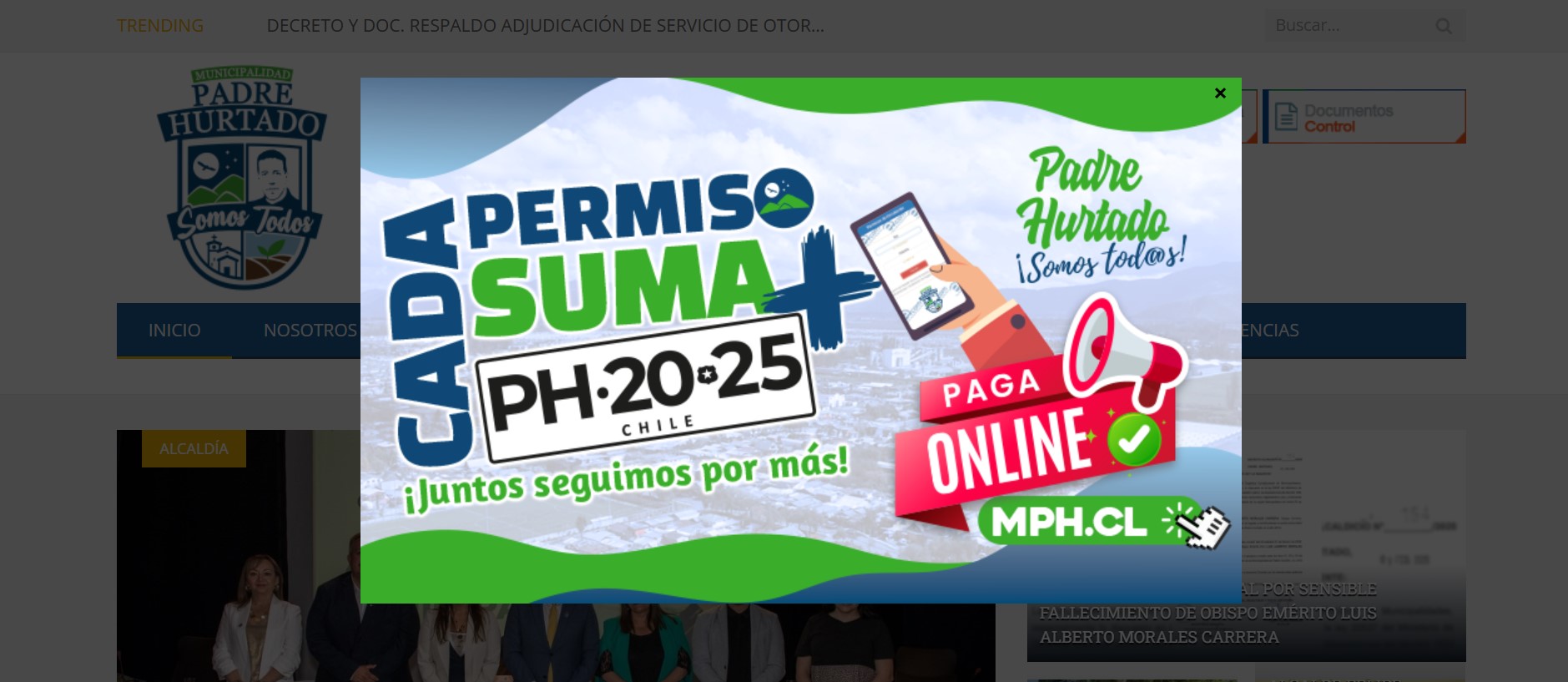 pago permiso de circulación padre hurtado