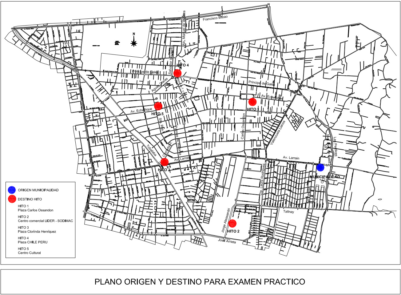 licencia de conducir en La Reina ruta