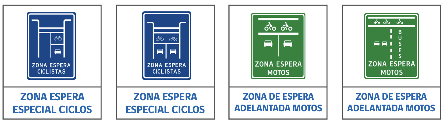 Señales informativas de tránsito: zona espera
