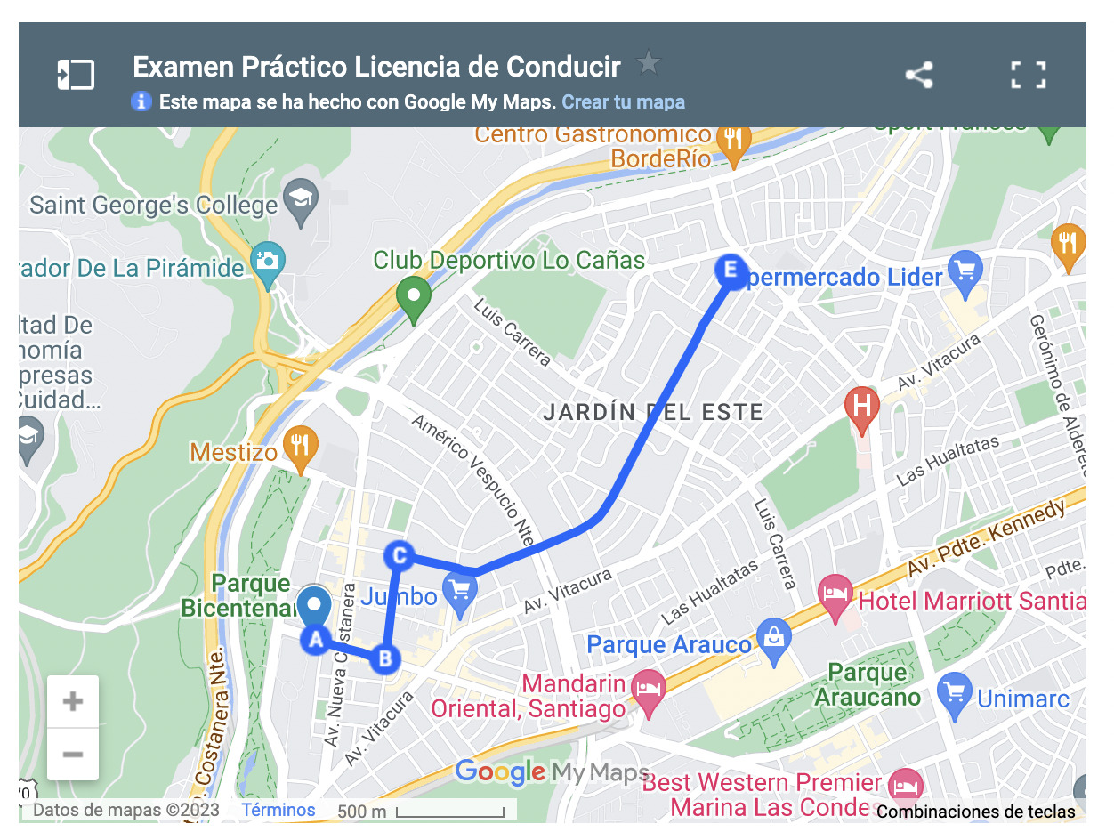 Licencia de conducir en Vitacura