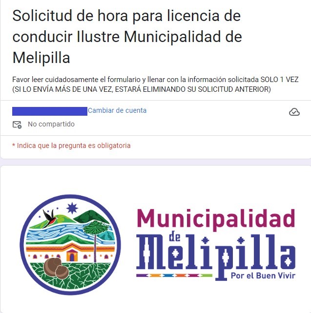 solicitud hora licencia Melipilla