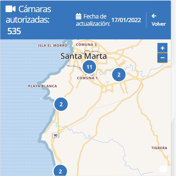 fotomultas santa marta