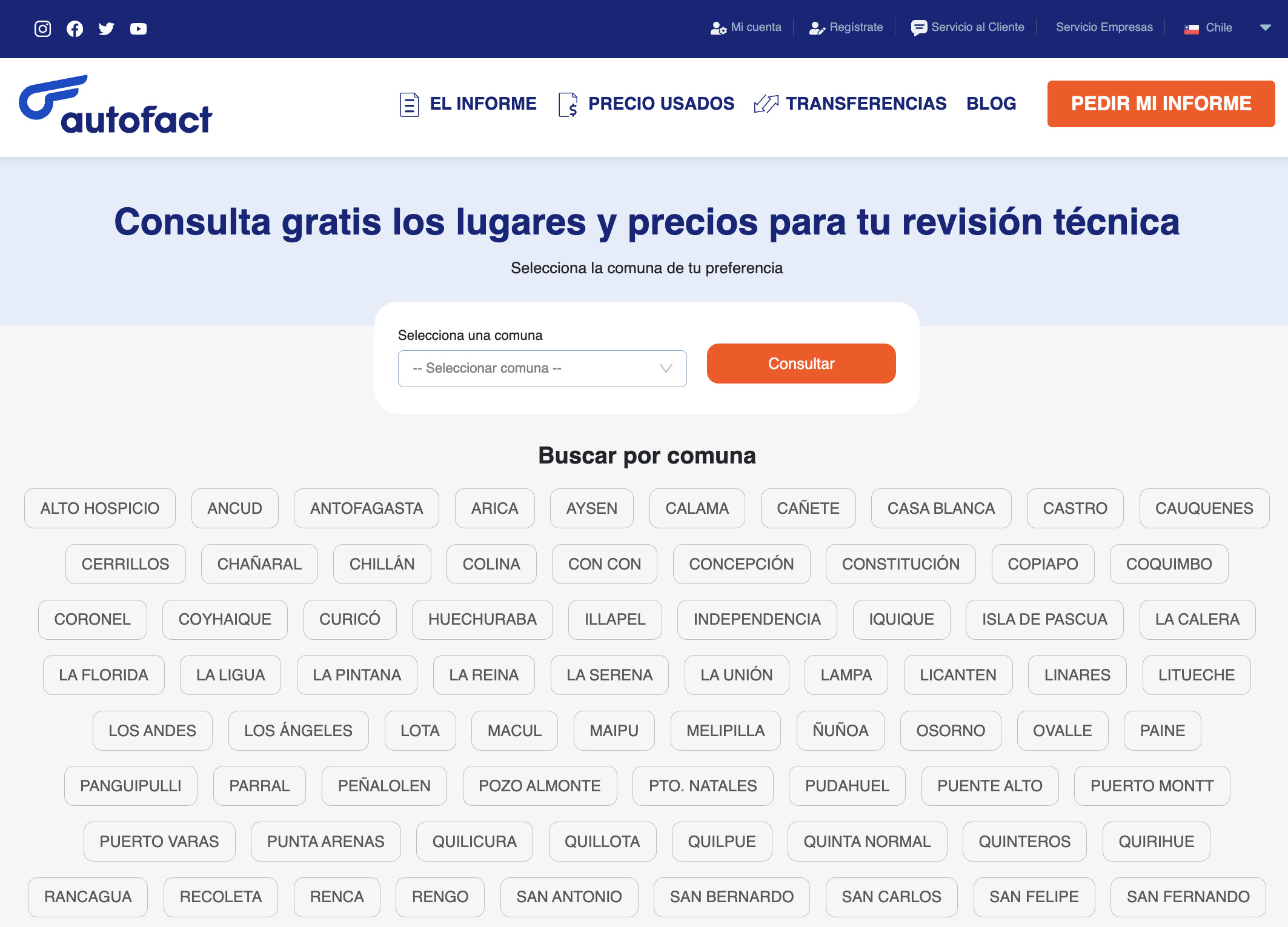 ¿Cómo encuentro una Planta de Revisión Técnica?